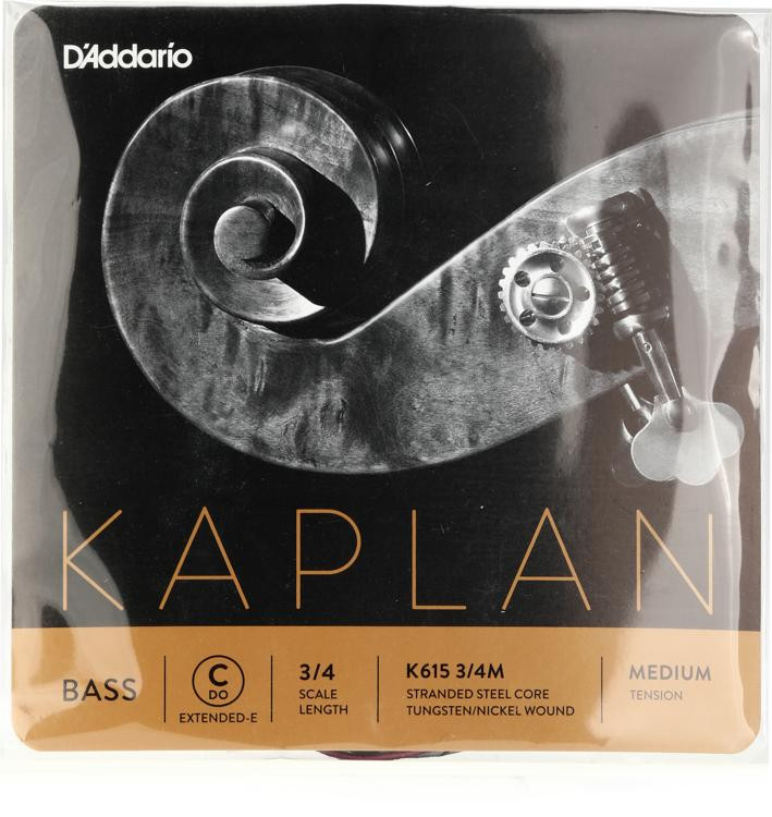 D'Addario K614 Kaplan Double Bass C Extension String 3/4 Scale
