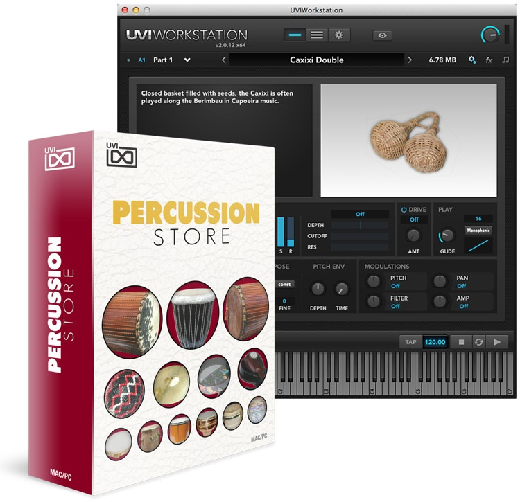 UVI Percussion Store Virtual Instrument Collection Sweetwater
