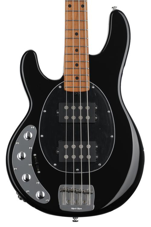 Ernie Ball Music Man StingRay Special HH Lefthanded Bass Guitar Black with Maple Fingerboard