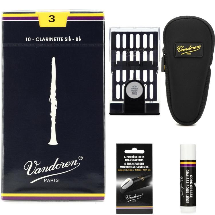 Vandoren CR103 Traditional Bb Reed Accessories Bundle 3.0