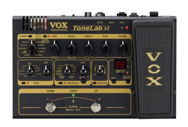 Vox ToneLab ST MultiEffects Pedal with Expression Pedal and USB