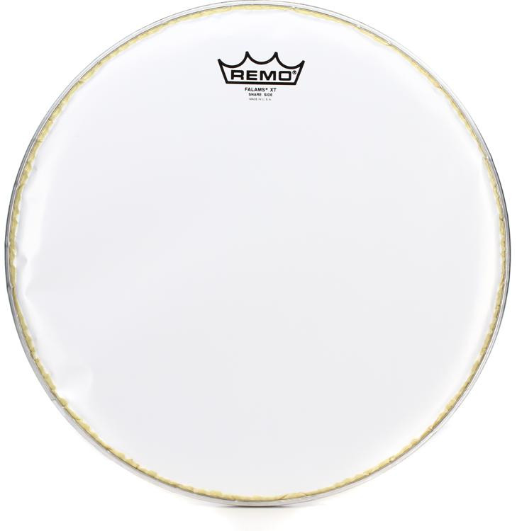 FALAMS II Remo Snare Side 14 Diameter TM SMOOTH WHITE Crimped 