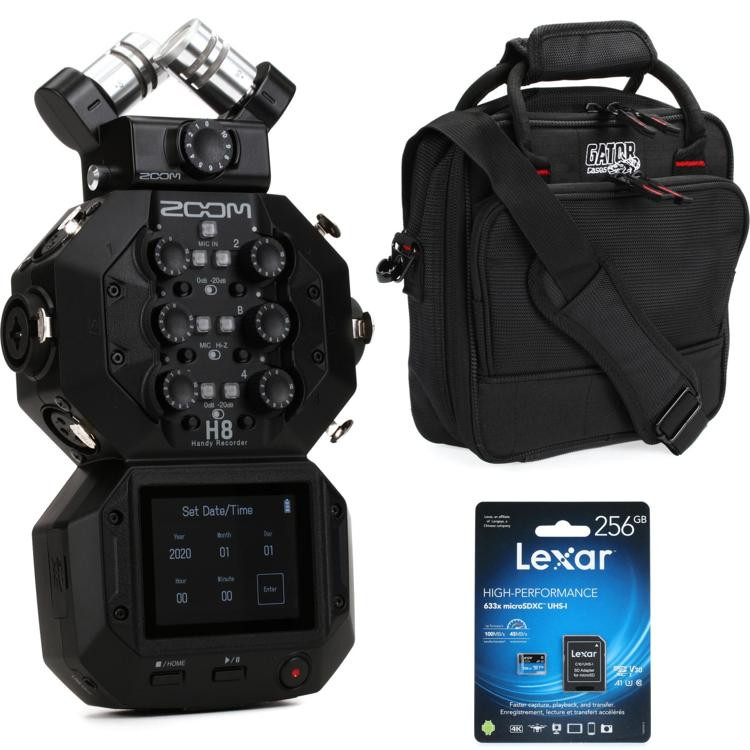 Zoom H8 8input Handy Recorder and Case Bundle Sweetwater