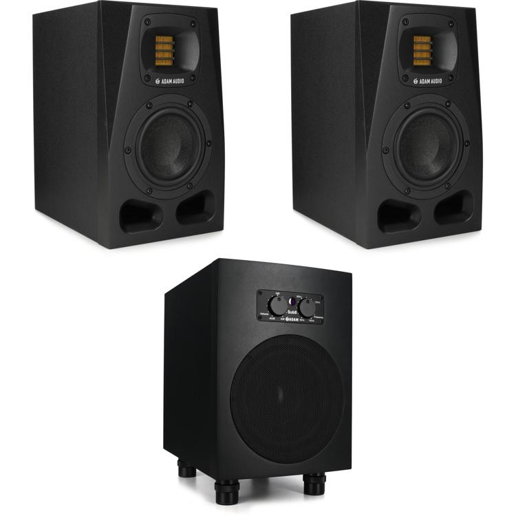 ADAM Audio A4V 4-inch Powered Studio Monitor Pair with Sub8 8.5-inch ...