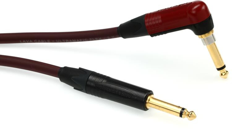 Lava Cable LCUFLX10R Ultramafic Flex Straight to Right Angle Instrument ...