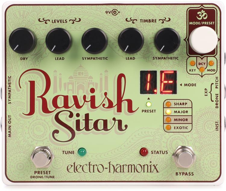 ElectroHarmonix Ravish Sitar Emulation Pedal Sweetwater