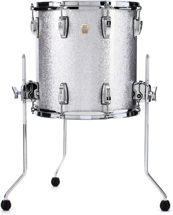 Ludwig Classic Maple Floor Tom 14"x14" Silver Sparkle Sweetwater