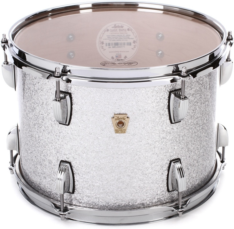 Ludwig Classic Maple Mounted Tom 9 x 13 inch Silver Sparkle Wrap