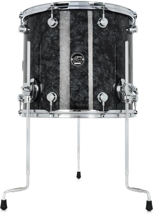 Dw Performance Series Floor Tom 14 X 16 Inch Black Diamond Finishply Sweetwater 