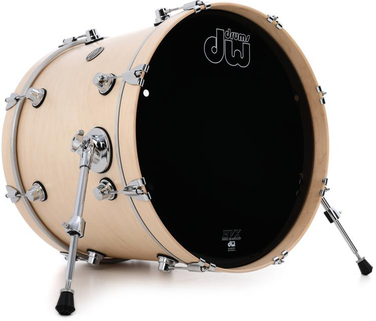 DW Performance Series Bass Drum 16 x 20 inch Natural Satin Oil Sweetwater Exclusive