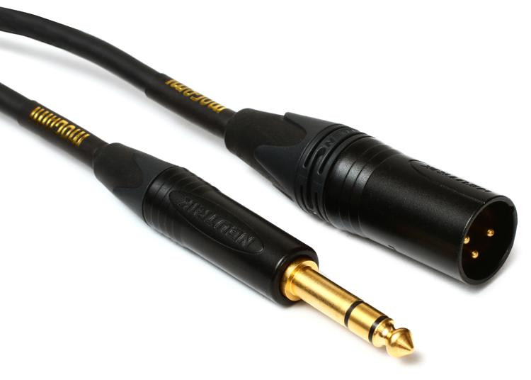 Mogami Gold TRSXLRM15 Balanced 1/4inch TRS Male to XLR Male Patch