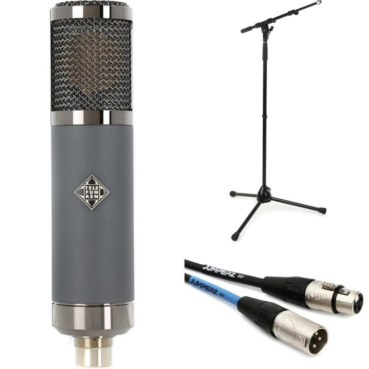 Telefunken TF51 Largediaphragm Tube Condenser Microphone Bundle with Stand and Cable Sweetwater