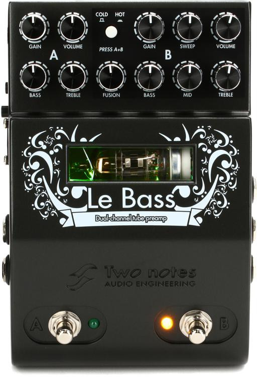 Two Notes Le Bass 2channel Tube Bass Preamp Pedal Sweetwater