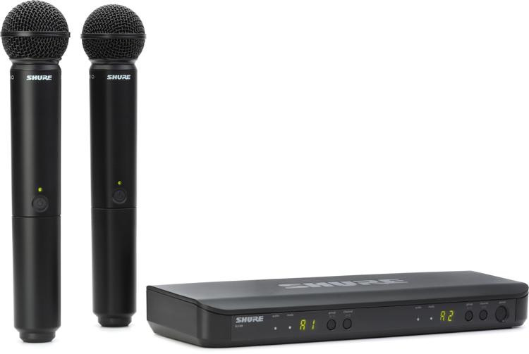 Shure BLX288/SM58 Dual Channel Wireless Handheld Microphone System