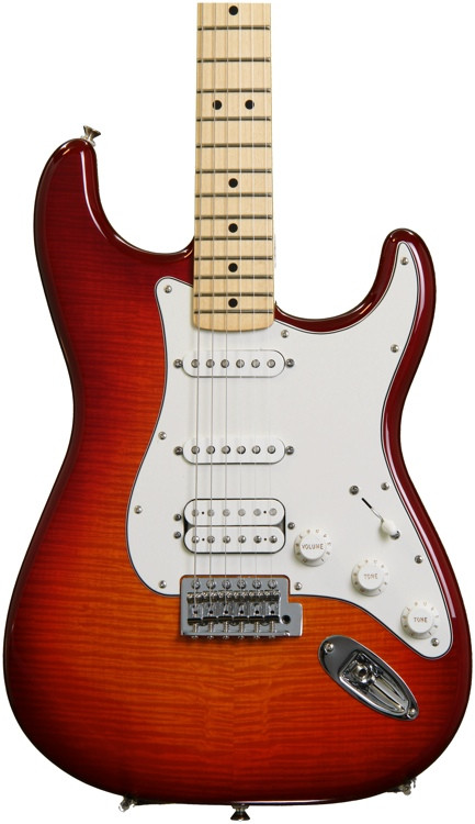 Fender Standard Stratocaster HSS Plus Top - Aged Cherry Burst with ...