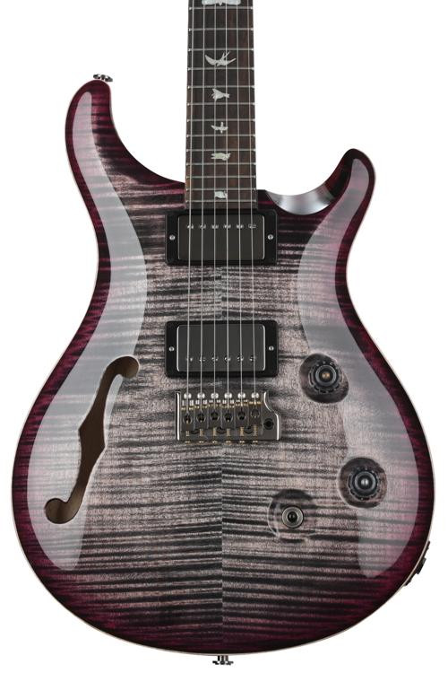 PRS Wood Library Custom 24 SemiHollow Electric Guitar Charcoal