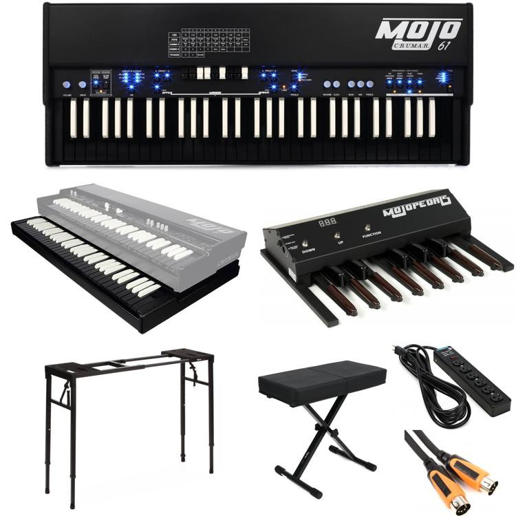 Crumar Mojo 61 Combo Organ with Lower Keyboard Stage Bundle Limited