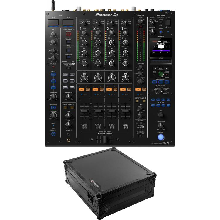 Pioneer DJ DJMA9 4channel DJ Mixer and Odyssey Black Label Flight