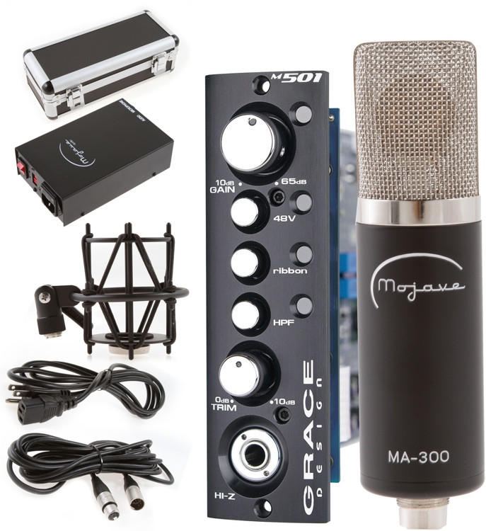 Mojave Audio MA300 with Grace Design m501 Mic Month Bundle Sweetwater