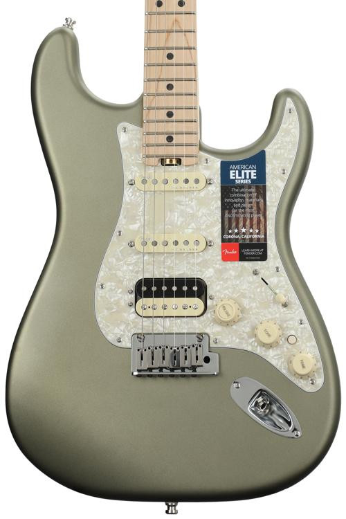 Fender American Elite Stratocaster HSS Shawbucker Satin Jade Pearl
