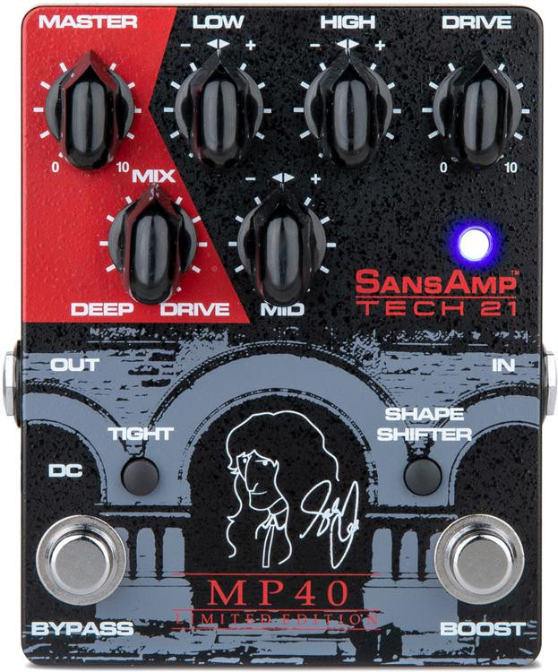 Tech 21 Geddy Lee MP40 Limited Edition Signature SansAmp Pedal | Sweetwater