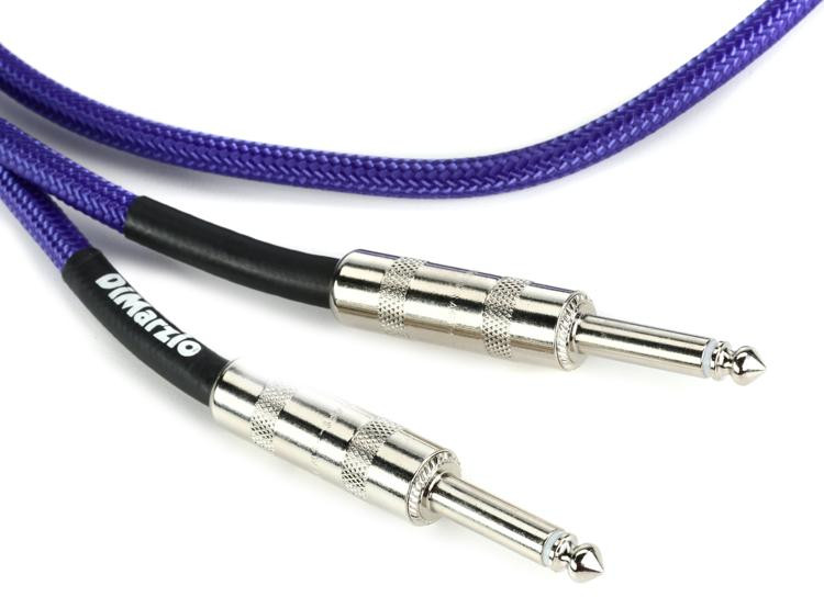 DiMarzio EP1710SSP Straight To Straight Braided Guitar Cable - 10 Foot ...