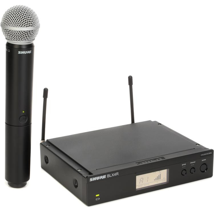 Shure BLX24R/SM58 Wireless Handheld Microphone System - H10 Band ...