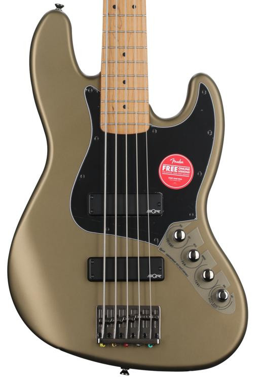 Squier Contemporary Active Jazz Bass V HH Olive Satin Sweetwater