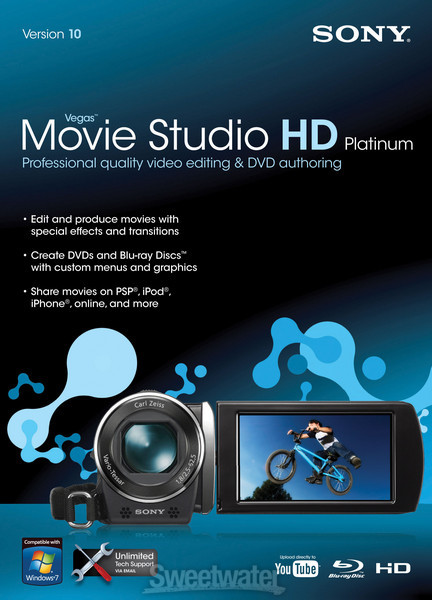 Sony Vegas Movie Studio HD Platinum 10 | Sweetwater