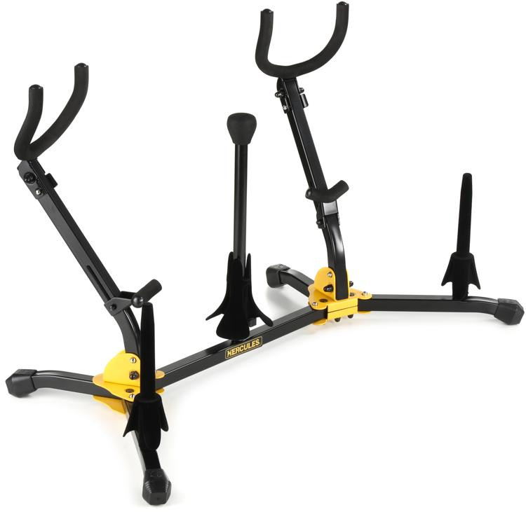 Hercules Stands DS538B Instrument Stand for Alto, Tenor, and Soprano Saxophones, and Flute