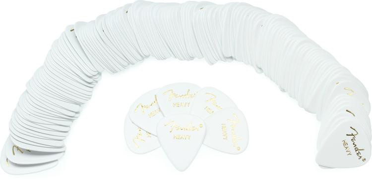 Fender 351 Shape Classic Celluloid Picks - Heavy White 144-pack ...