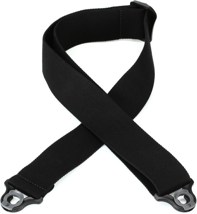 D'Addario Auto Lock Guitar Strap Skater Black Sweetwater