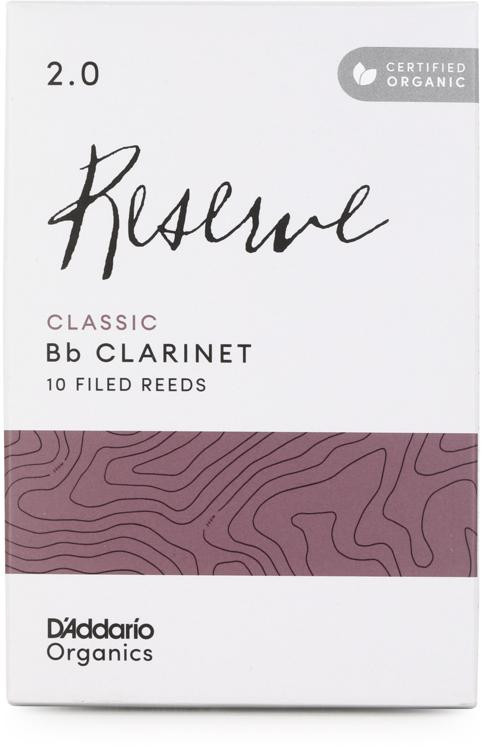 D'Addario Organics Reserve Classic Bb Clarinet Reeds - 2.0 (10-pack ...