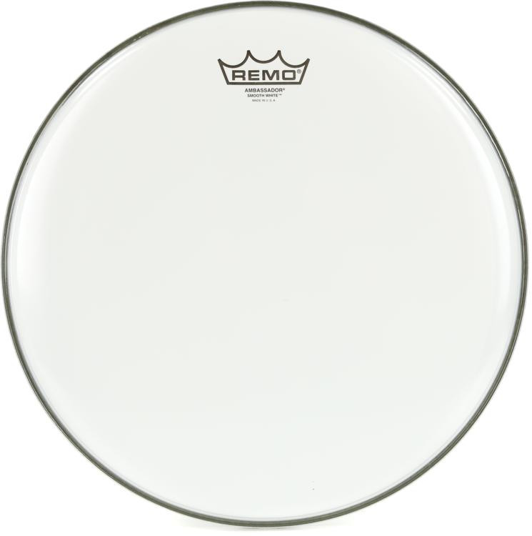 Remo Ambassador Smooth White Drumhead - 14-inch | Sweetwater