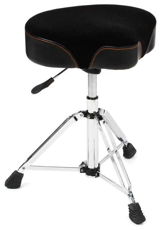 Roland Hydraulic Saddle Drum Throne Velours Top Soft Foam Sweetwater