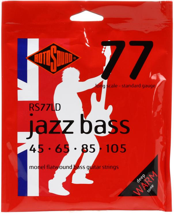 Rotosound RS77LD Jazz 77 Monel Flatwound Long Scale Bass Strings