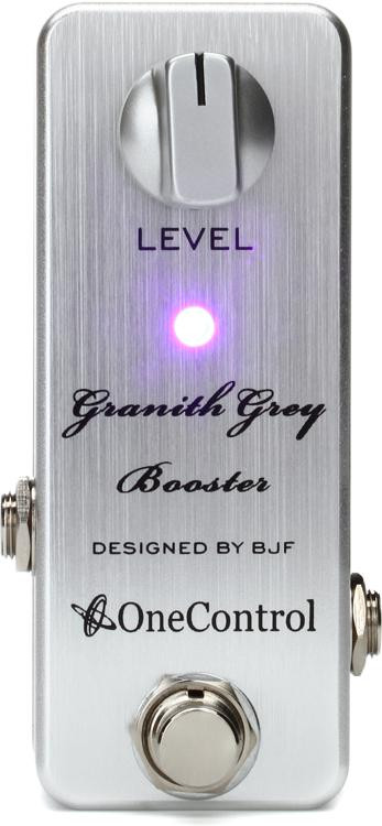 One Control Granith Grey Booster 15dB Clean Boost Pedal 