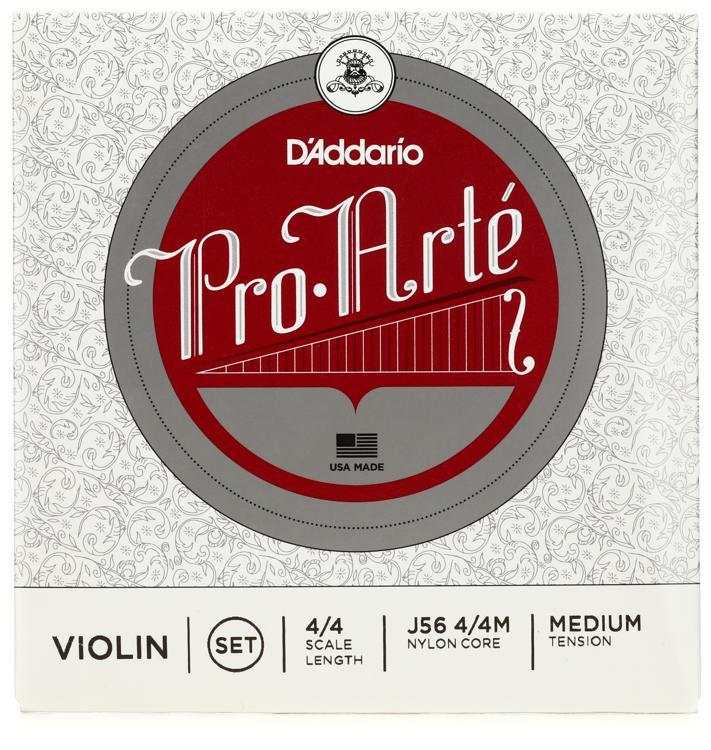 D'Addario J56 ProArte Violin String Set 4/4 Size Sweetwater