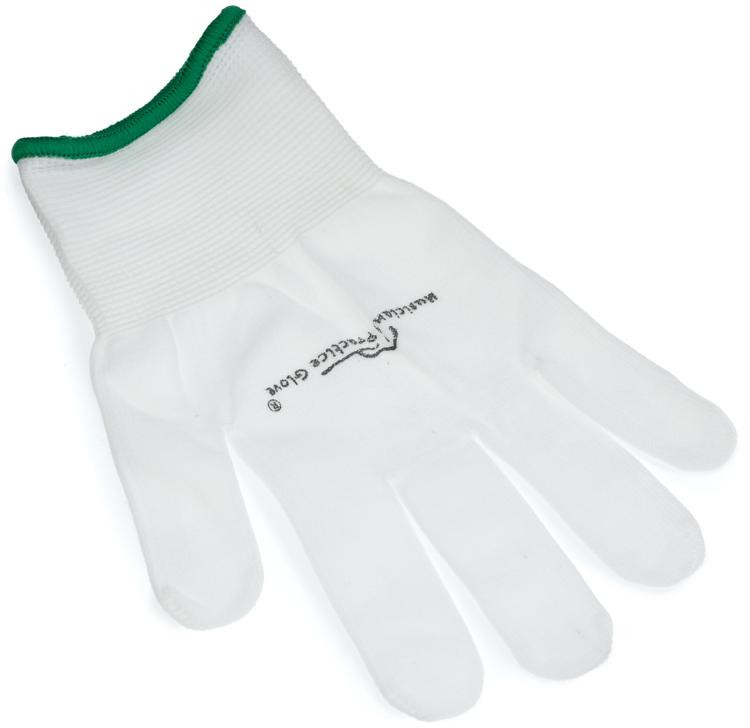 Musician's Practice Gloves Guitar/Bass Glove Small White Sweetwater