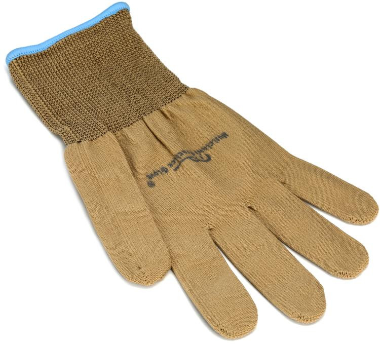 Musician's Practice Gloves Guitar/Bass Glove Medium Tan Sweetwater