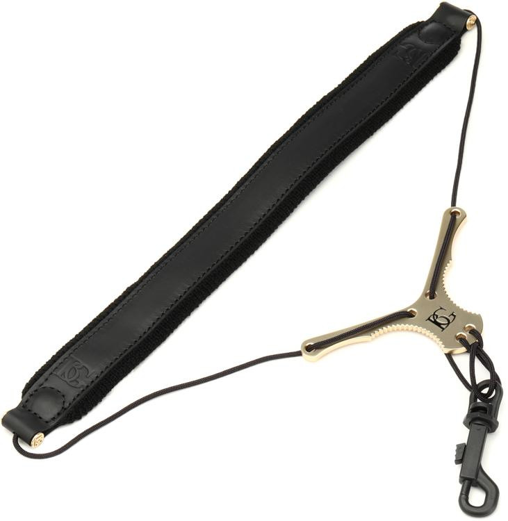 BG S20YSH Zen Leather Saxophone Neck Strap Large Sweetwater