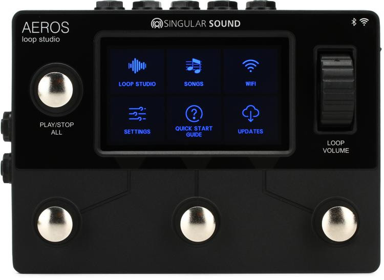 Singular Sound Aeros Loop Studio Stereo Looper Pedal Reviews Sweetwater