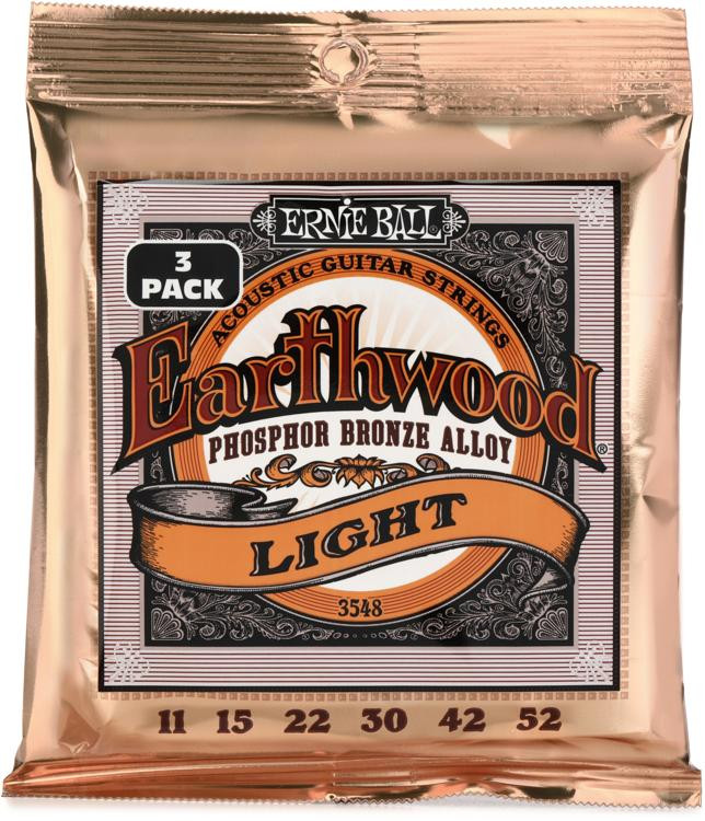 Ernie Ball 3548 Earthwood Phosphor Bronze Acoustic Guitar Strings