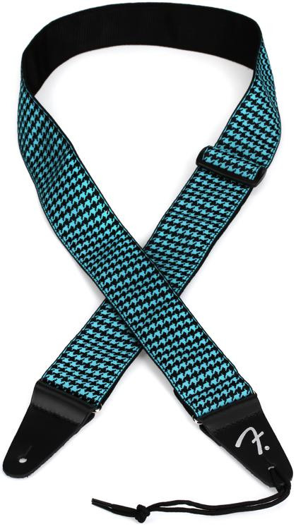 Fender Houndstooth Guitar Strap - Teal | Sweetwater