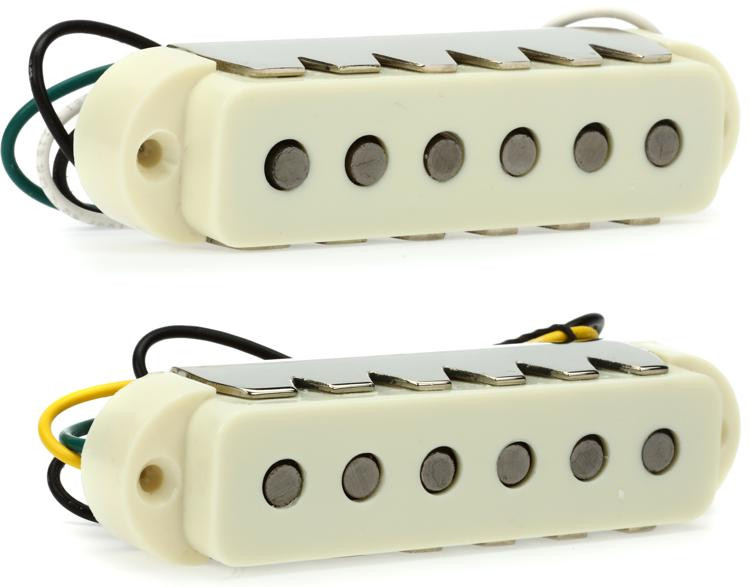 Fender VMod Jaguar 2piece Pickup Set Aged White Sweetwater
