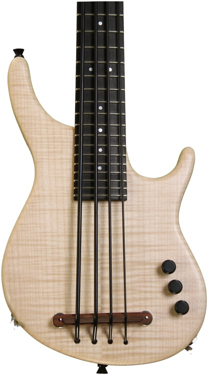 Kala U Bass Exotic Custom Figured Maple top - 4 String Fretted | Sweetwater