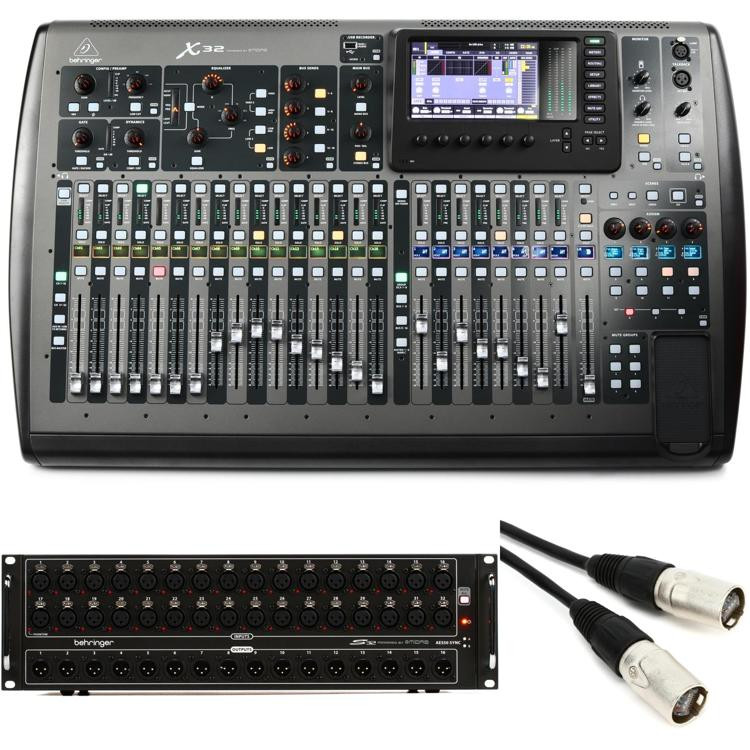 Behringer X32 Digital Mixer with S32IO Stage Box | Sweetwater