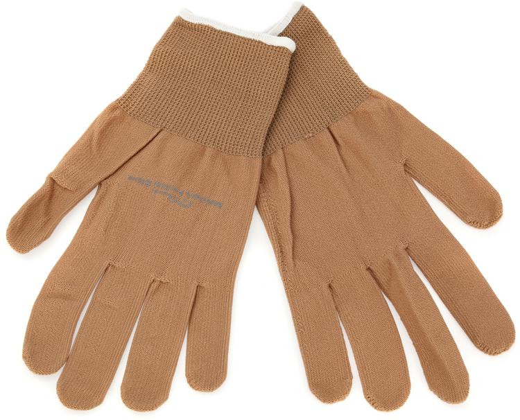 Musician's Practice Gloves Guitar/Bass Glove Large, Tan (2pack