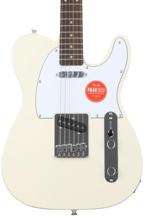 Squier Affinity Series Telecaster Electric Guitar Olympic White With Laurel Fingerboard 7275