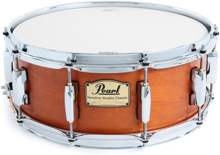 Pearl Session Snare 5.5" x 14" Matte Liquid Amber Sweetwater